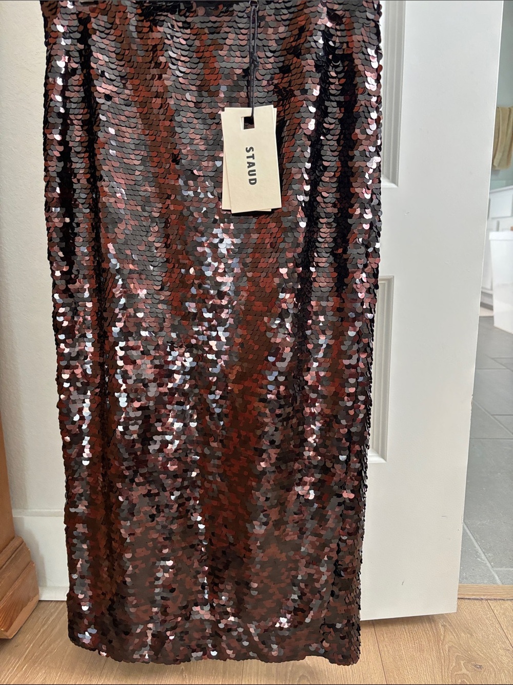 Staud Sequin Skirt 0
